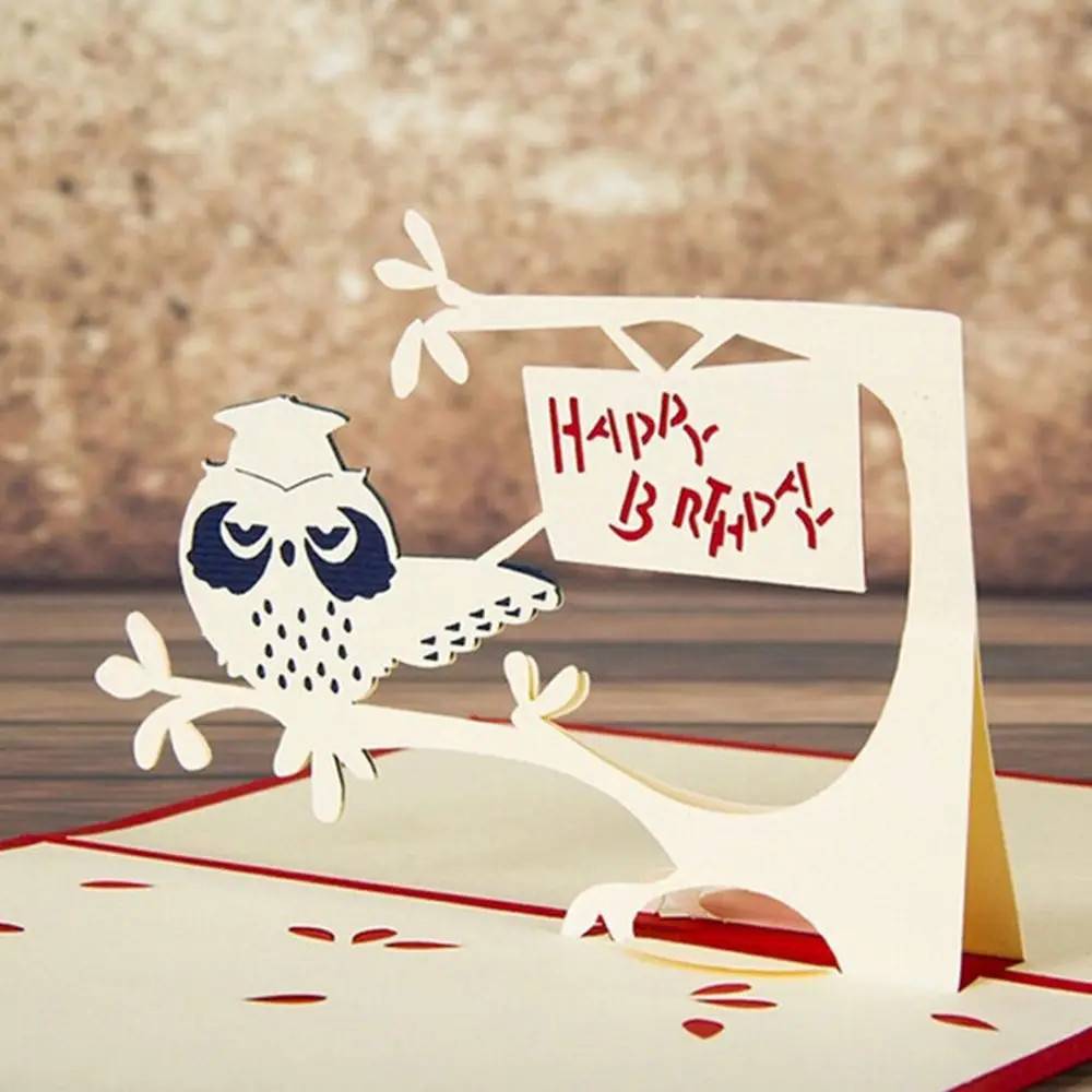 День рождения Почтовые открытки поздравительные Подарочные карты пустой Бумага