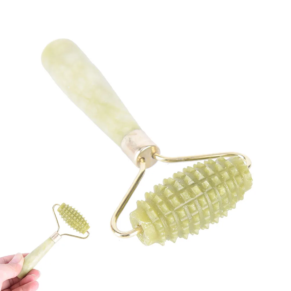 

Body Facial Health Slimming Massager Jade Stone Green Face Massager Roller Natural Beauty Health Skin Care Tools