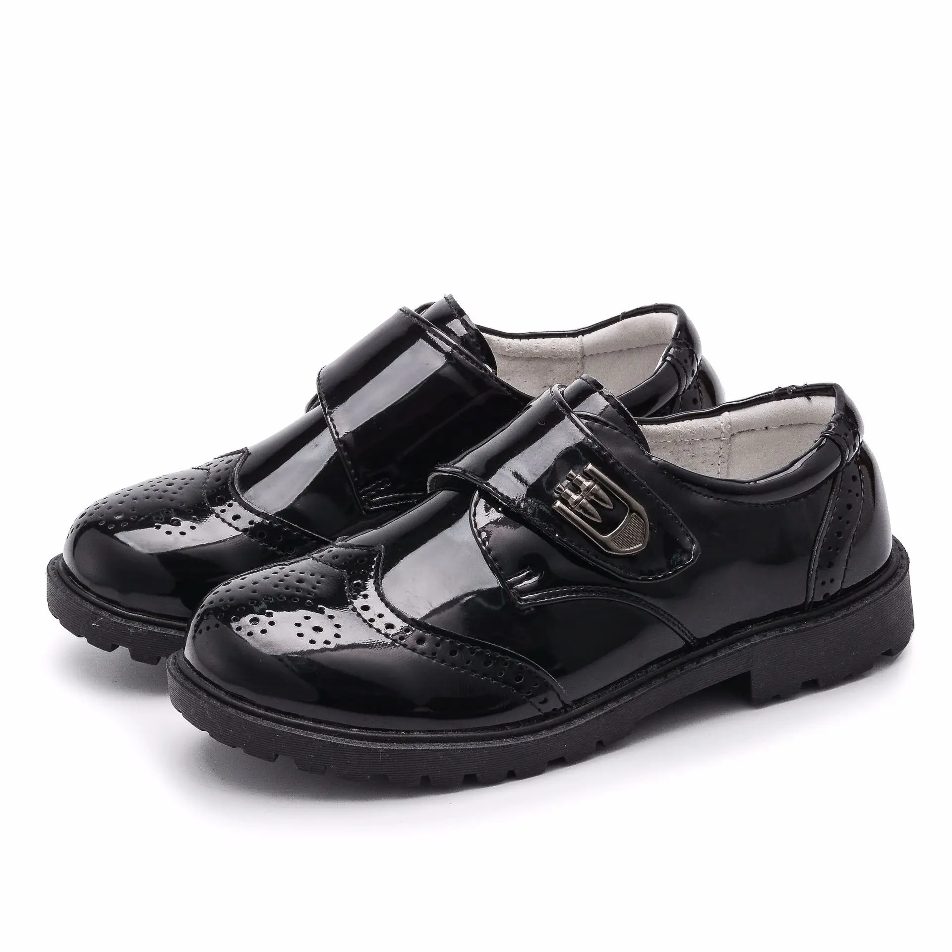 

Children Boys Genuine Leather Shoes for Black Kids Loafer Moccasins Shoes Wedding Casual Fashion Flats Soft Sole