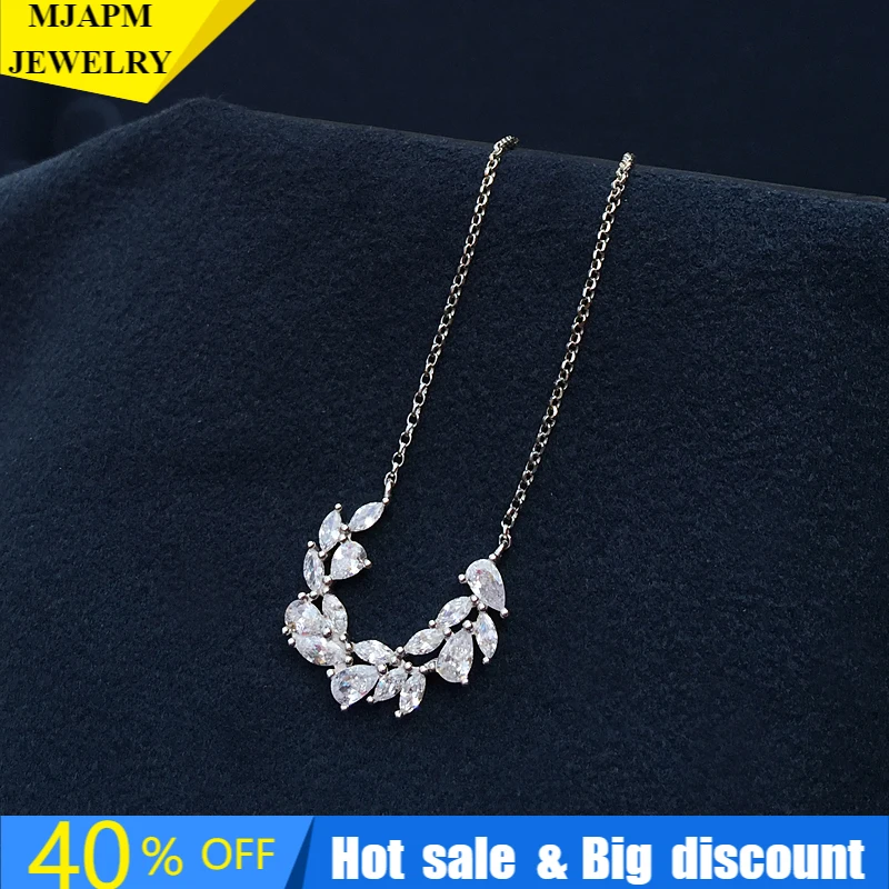 

S925 Sterling Silver 2021 New Zircon Pendant Necklace Fashion Luxury Brand Monaco Women's Jewelry Gift High Quality 1:1