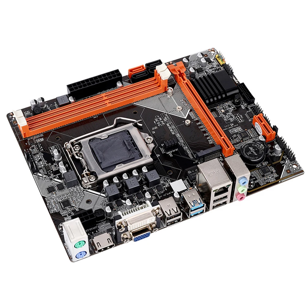 Материнская плата B75 M.2 NVNE интерфейс LGA 1155 Pin Desktop G1620 4G 120G двухканальная
