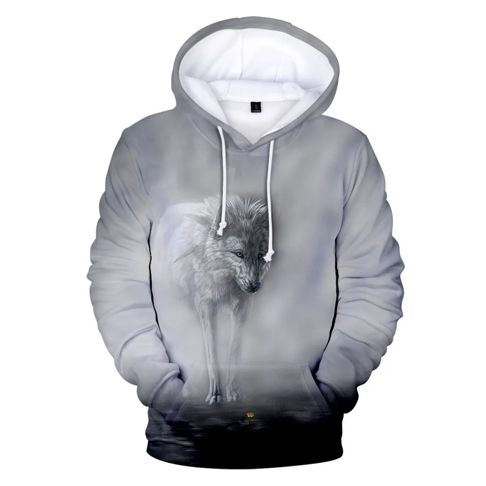 Креативные 3D толстовки с волком для мужчин женщин мальчиков сверкающий волк
