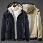 Новинка 2021, мужское повседневное теплое флисовое пальто с капюшоном, зимнее женское пальто большого размера 8XL, мужское однотонное флисовое пальто