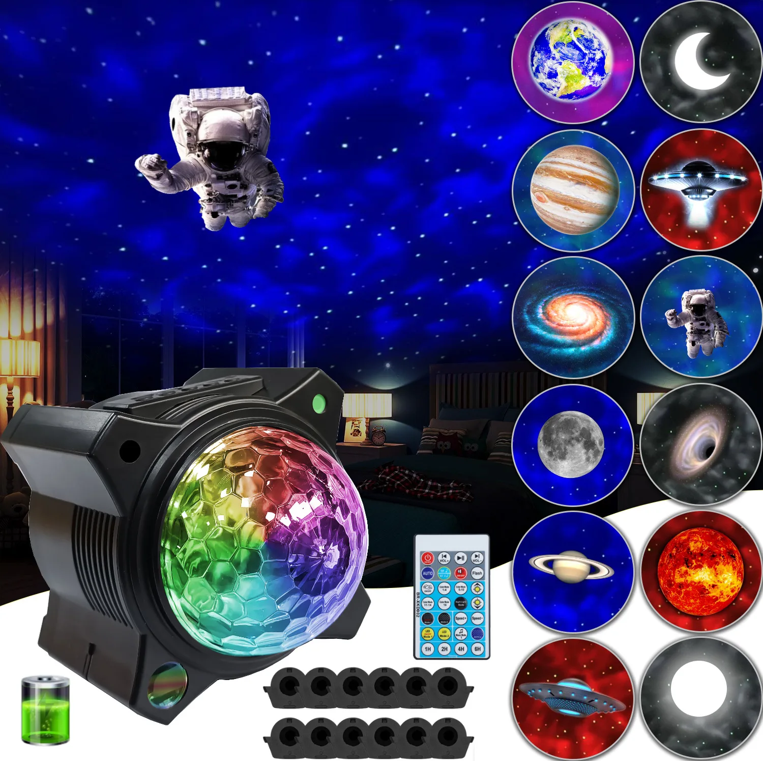 

Проекционные Лампы Aurora Galaxy, USB, с рисунком воды, лампа с Bluetooth, музыка, океан, звездное небо, проектор для детей, декор для спальни