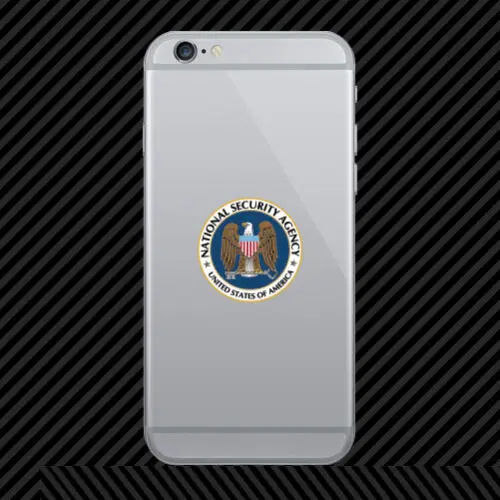

National Security Agency NSA Cell Phone Sticker Mobile Covert Stickers for Car Windows, Laptops, Mobile Phones, Office Supplies