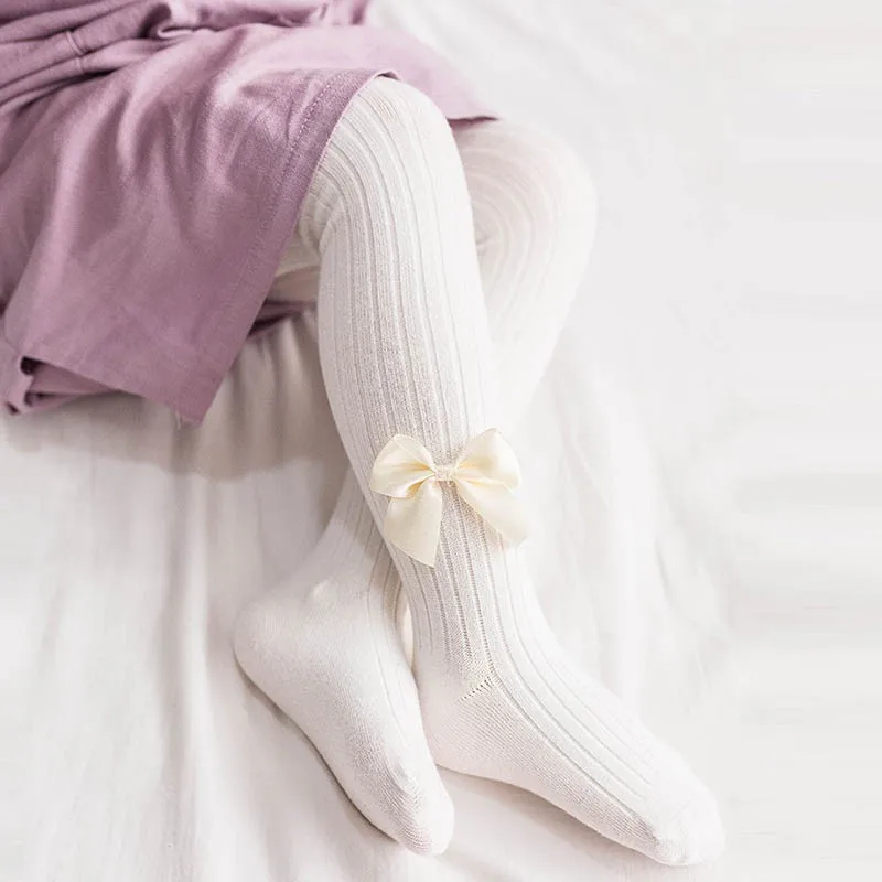 1-5Y Spring/Autumn Children Tights Cotton Baby Girl Pantyhose Kid Knitted Collant Tights Soft Infant Clothing Warm Lovely Pants