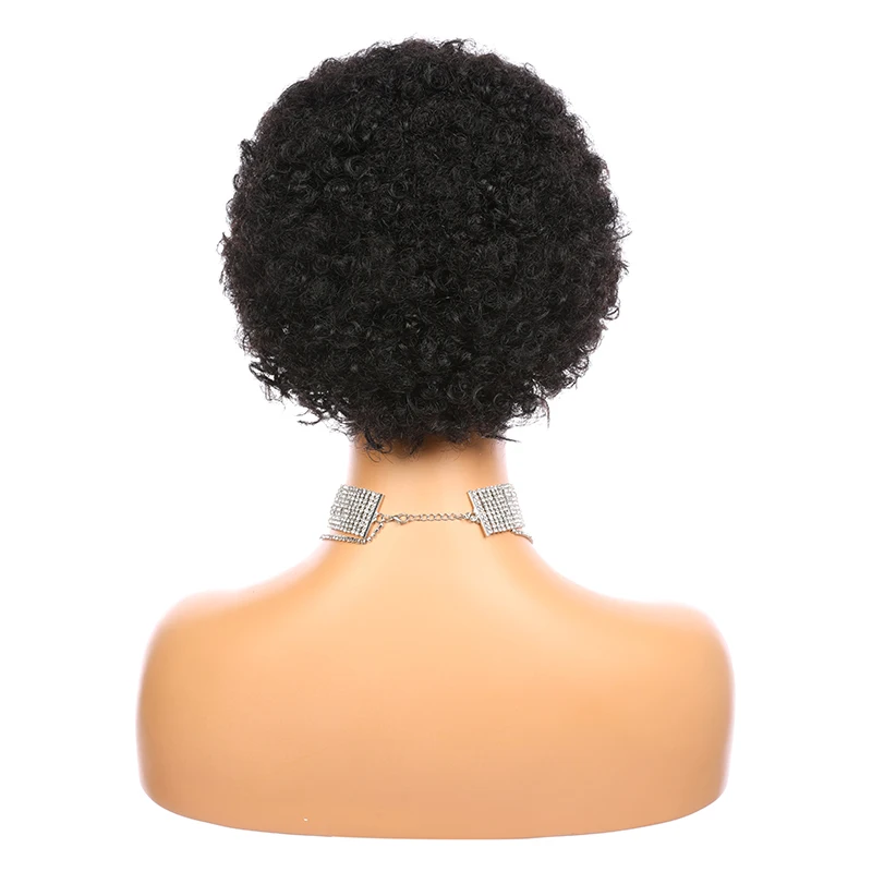 Короткие афро курчавые вьющиеся волосы боб парики для женщин бразильские Remy
