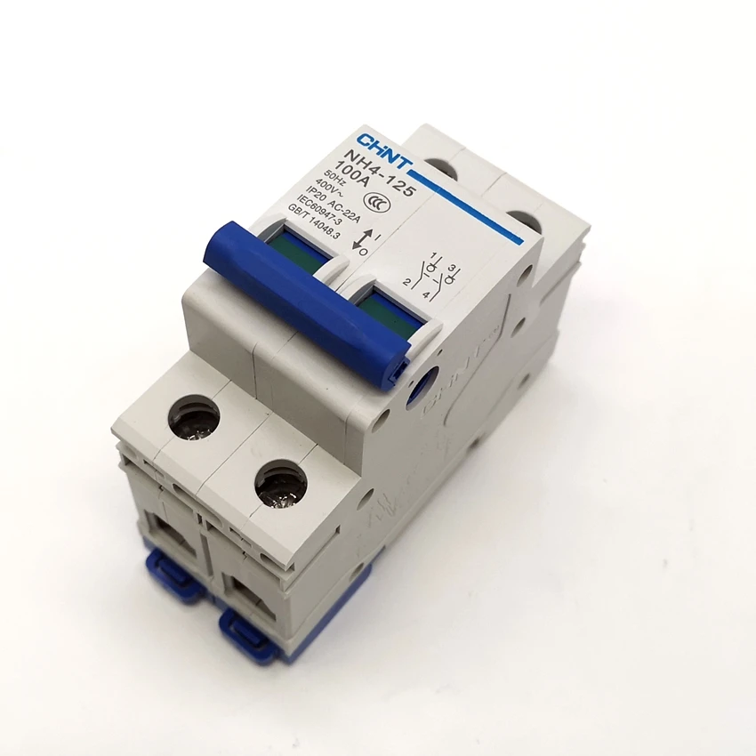 

CHINT Switch Disconnector NH4-125 2P 32A 63A 100A 125A Isolation Switch Isolation Circuit Breaker