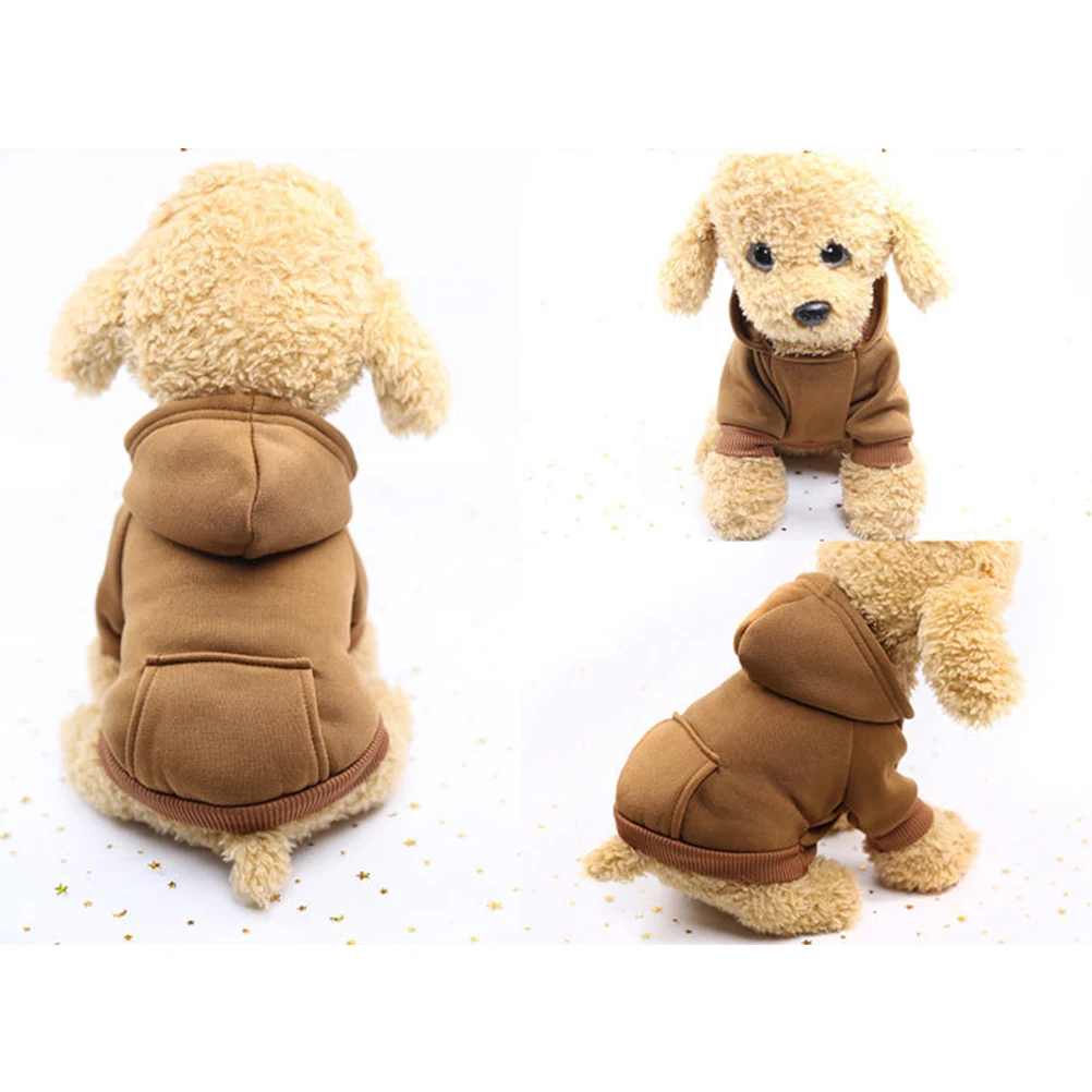 Pet мягкая теплая зимняя одежда для сна, одежда для собак, спортивные толстовки с капюшоном для маленькие собачки Чихуахуа для Мопсов, французских бульдогов Костюмы щенок курта для собак