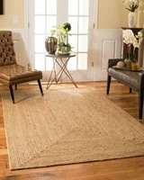 240x300cm jute carpet rectangular antique look table runner weaving style household hand woven
