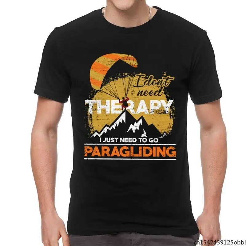 

Paragliding Skydive Novelty Sport Gift Hobby Short Sleeve Unique T Shirt Homme Merch Unisex Summer Trend Plus Size M-5XL