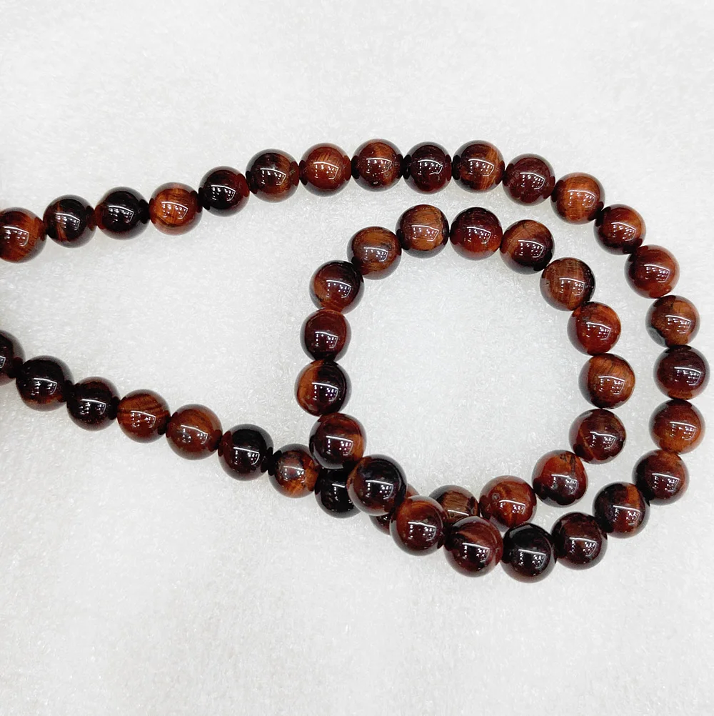 Бусины Из Натурального Красного Тигрового Глаза 6-10 мм тигровый глаз круглые