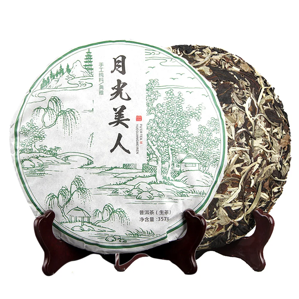 

2018 Moonlight White Beauty Chinese Tea Ancient Arbors of Jingmai Mountain White Raw 357g