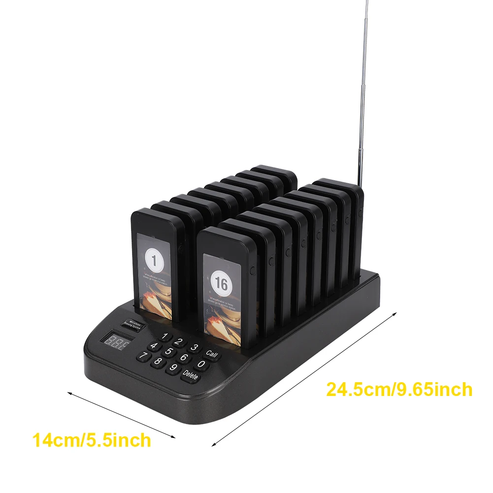 SU 66S ресторанный пейджер беспроводная система вызова для ресторана церкви