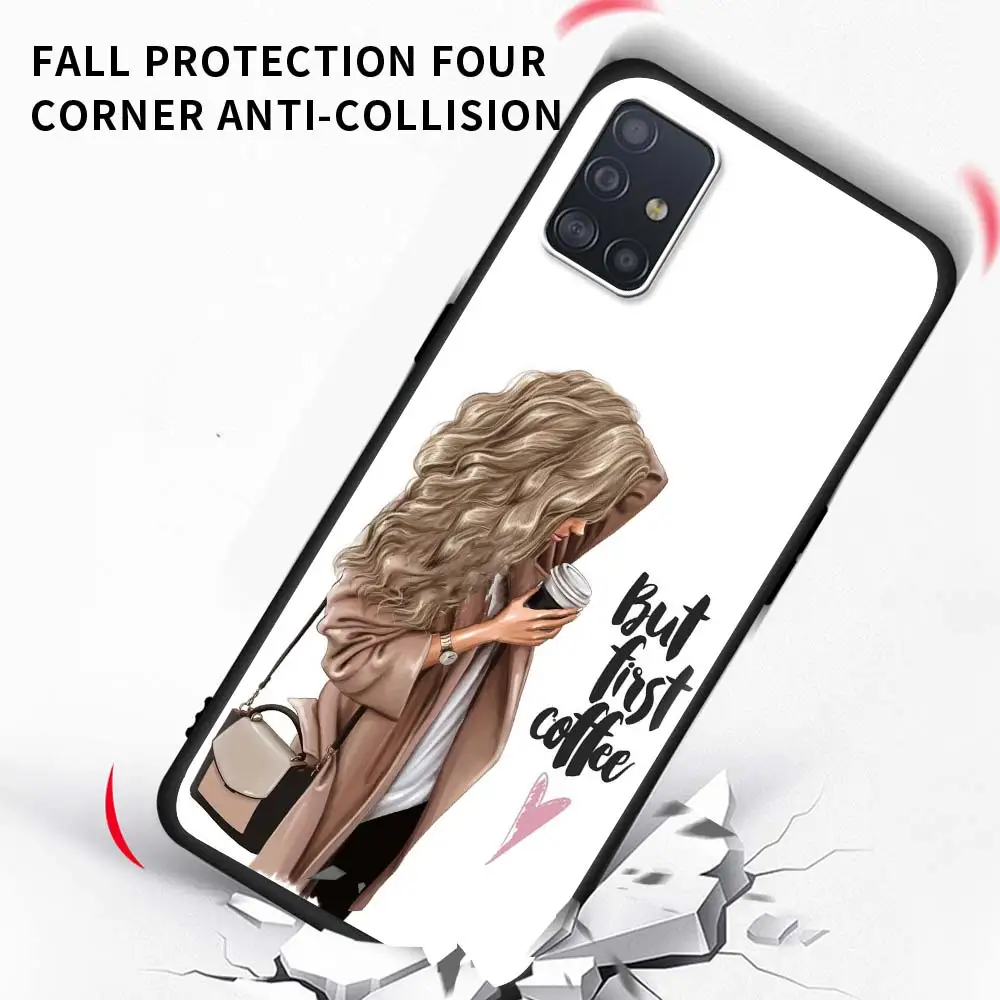 

Girls High Heels Shoes Phone Case For Samsung Galaxy A51 A71 A21S M31 M31s M30s A31 A41 A11 A01 M51 Soft Matte Coque Back Cover