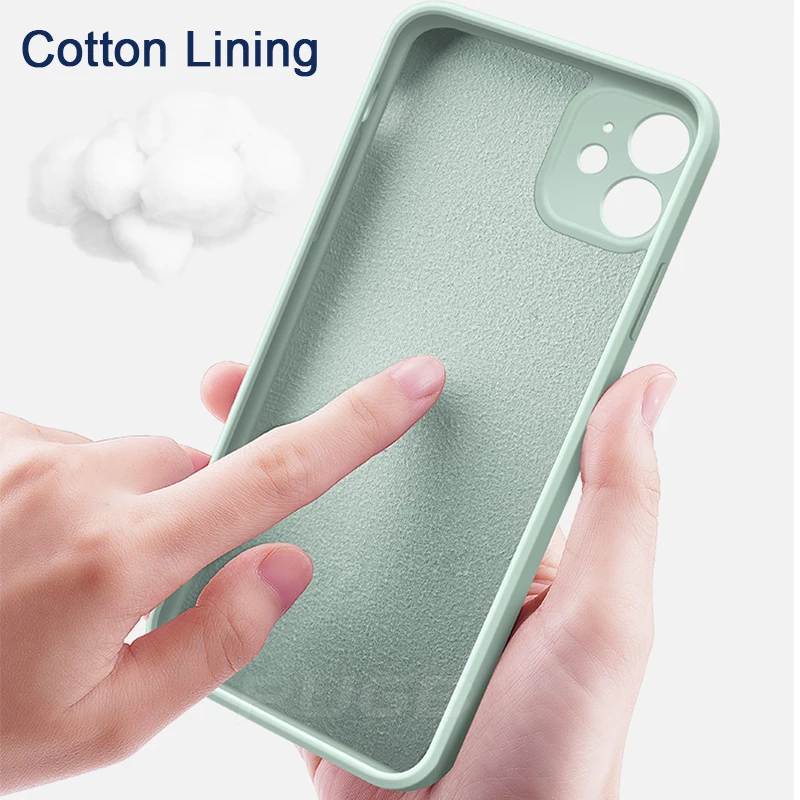 

Luxury Square frame Soft Silicone Watercolor painting Case For iPhone 12 11 Pro Max Mini X XS XR 7 8 Plus SE 2020 Back Cover