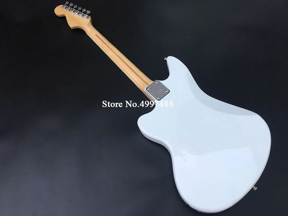 Высококачественная электрическая гитара белая краска фиксированный мост