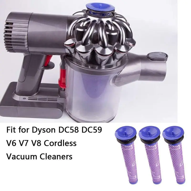 Сменный фильтр Dyson V6 совместимый V7 V8 DC58 DC59 DC61 DC62 моющийся для предварительного