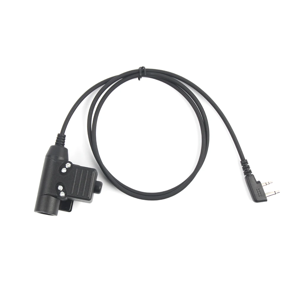 

Tactical Headset PTT Hunting Military Airsoft Headset Adapter U94 PTT for Icom V8 V80 V82