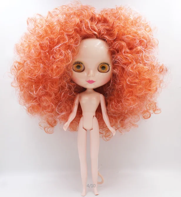 Обнаженная кукла Blyth тяжелые Имбирные короткие вьющиеся волосы |Куклы| |
