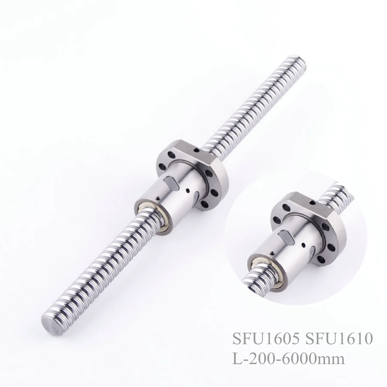 

C5 Ballscrew SFU1605 SFU1610 Roller Any Length 250mm 350 400 500 600 700 900 1000 1200 1500 2000 with CNC Laser Machines Router