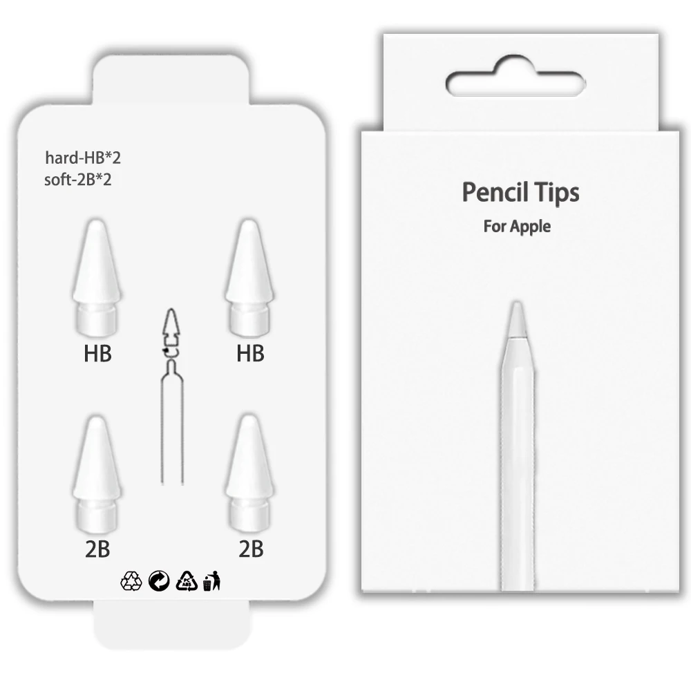 Кончики для карандашей Apple Pencil 1-го/2-го поколения как мягкие так и твердые
