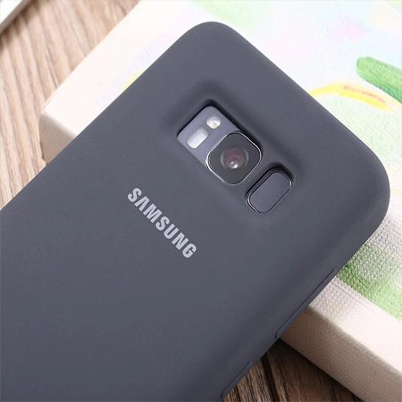 Оригинальный чехол для Samsung Galaxy S8 S8plus шелковистый силиконовый высокого качества