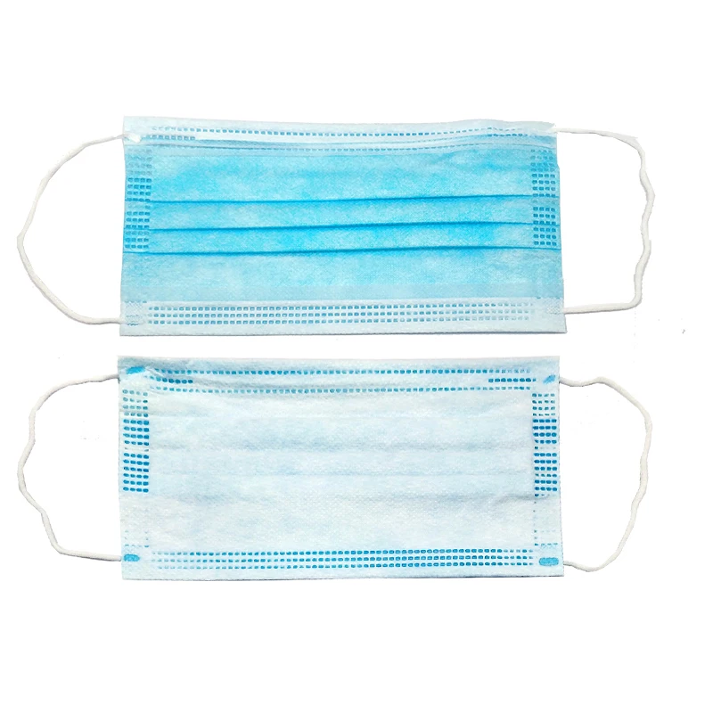 100 шт Быстрая доставка одноразовая маска для лица 3 слоя защиты рта Нетканая 12-24
