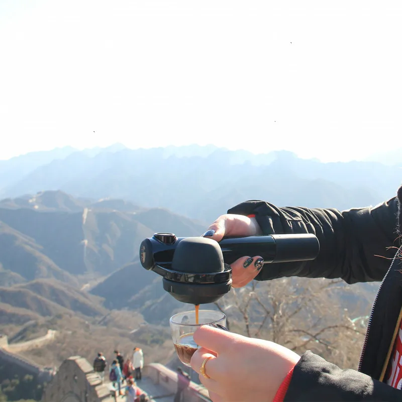 Портативная Кофеварка ручная Эспрессо машина кофе торт легко упаковывать