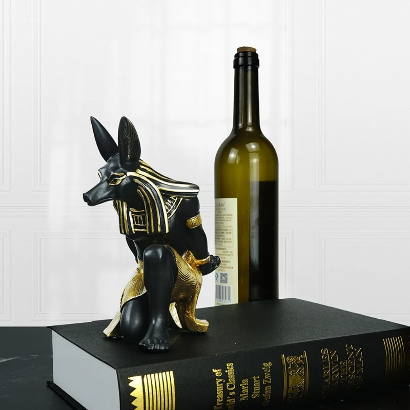 Крепкий прочный Винный Стеллаж Anubis Dog God экологически чистый домашний декор из