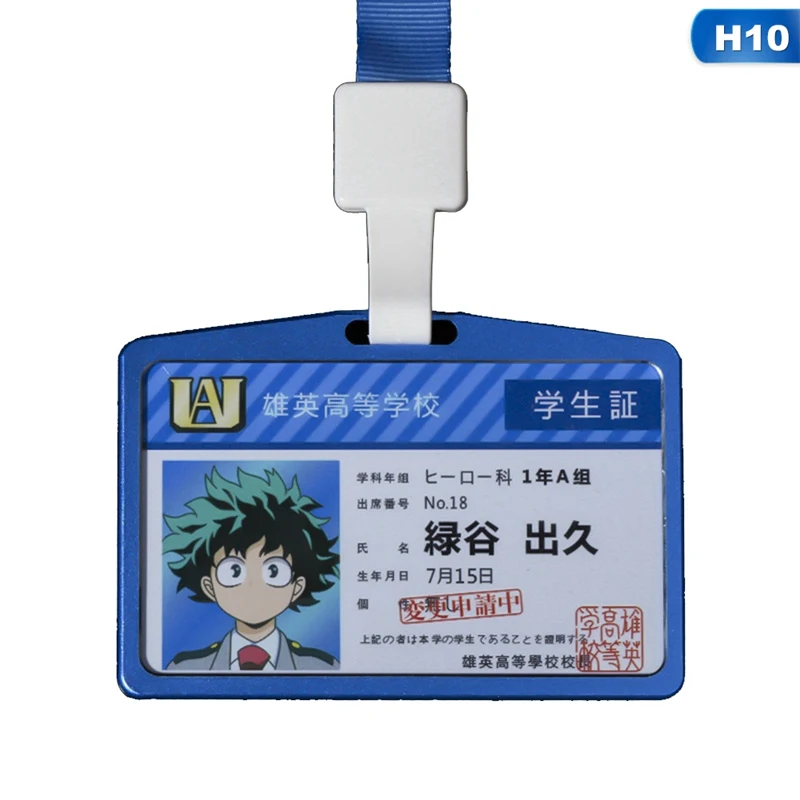 Аниме Мой герой Academy Boku No Hero Asui Tsuyu OCHACO URARAKA акриловый держатель карт Брелок Сумочка Кулон Косплей Рождественские подарки - Цвет: H10