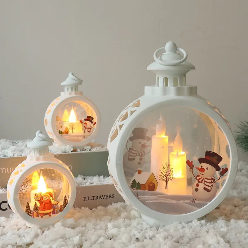 

Merry Christmas Lantern Light Christmas Decorations for Home 2021 Navidad Christmas Tree Ornaments Xmas Gifts New Year 2022