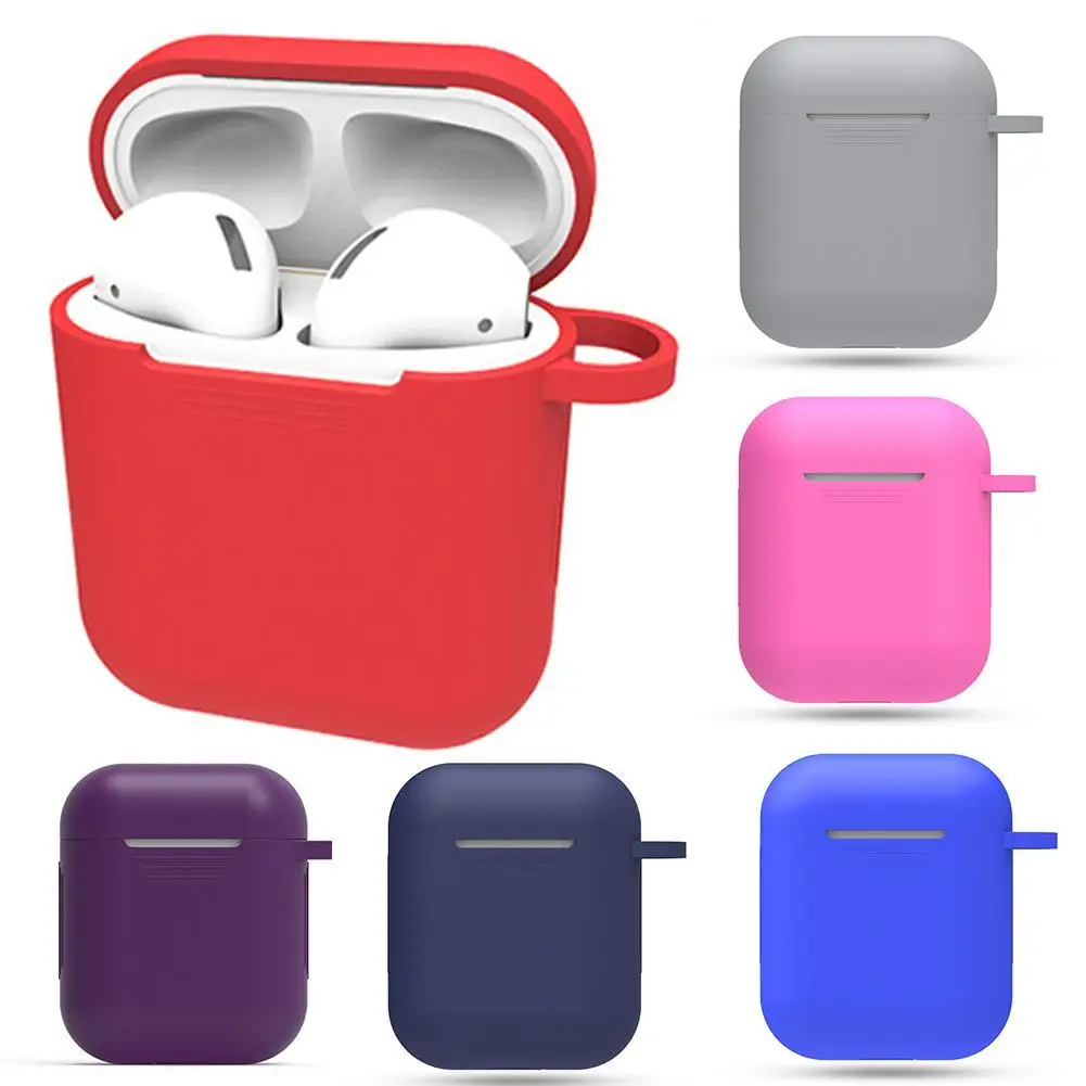 

Flexible Anti-scratch Silicone Soft Protective Case Cover for AirPods 1/2 Earphone Protective Cover Skin Accessories