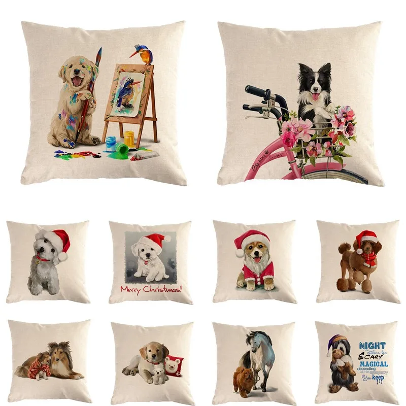 45 см * ручная роспись милый чехол для подушки и дивана декоративная наволочка