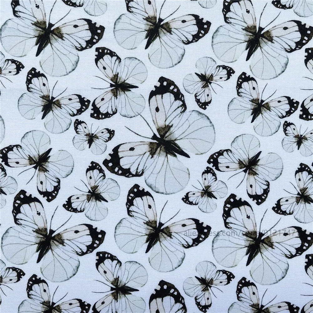 50X11 0 см винтажная белая бабочка хлопчатобумажная ткань с принтом тканевые куклы