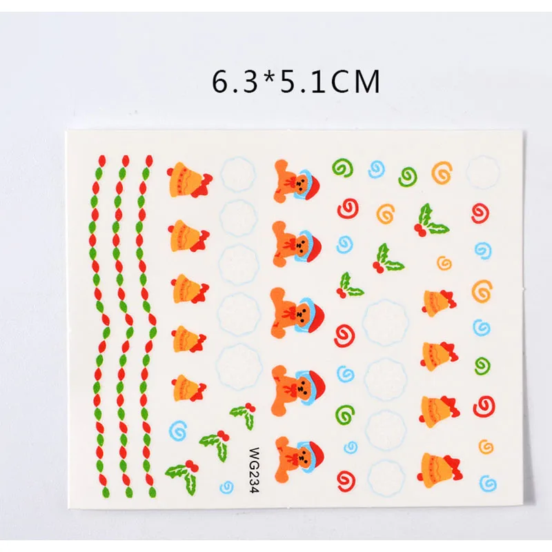 

FlorVida 48pcs Kit Water Transfer Stickers Nail Art Flower Slider Ultra-Thin Christmas Manicure Decorations