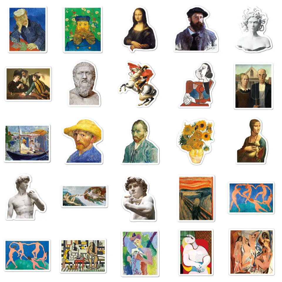 

50pcs Cool Art paint Stickers Waterproof Skateboard Famous Suitcase Graffiti DIY Sticker Kid Toy