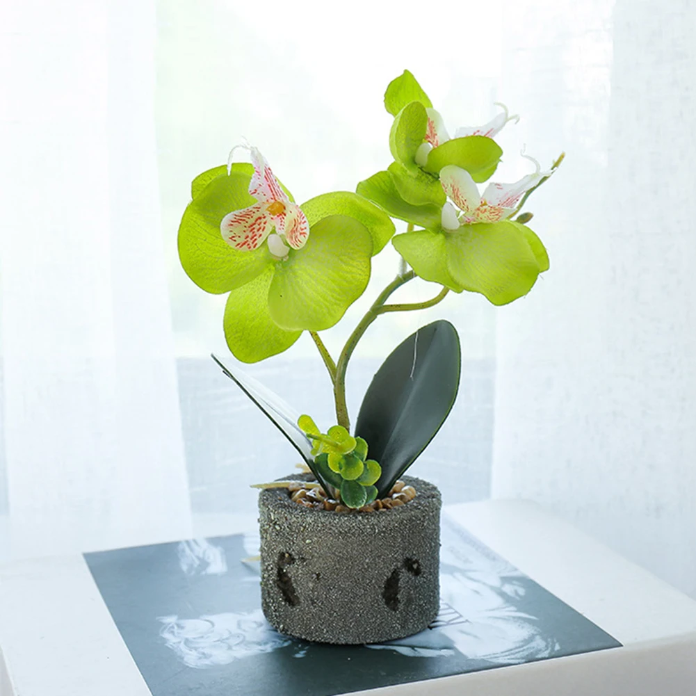 Искусственный цветок бабочка горшок с орхидеей Сад бонсай DIY вечерние мебель