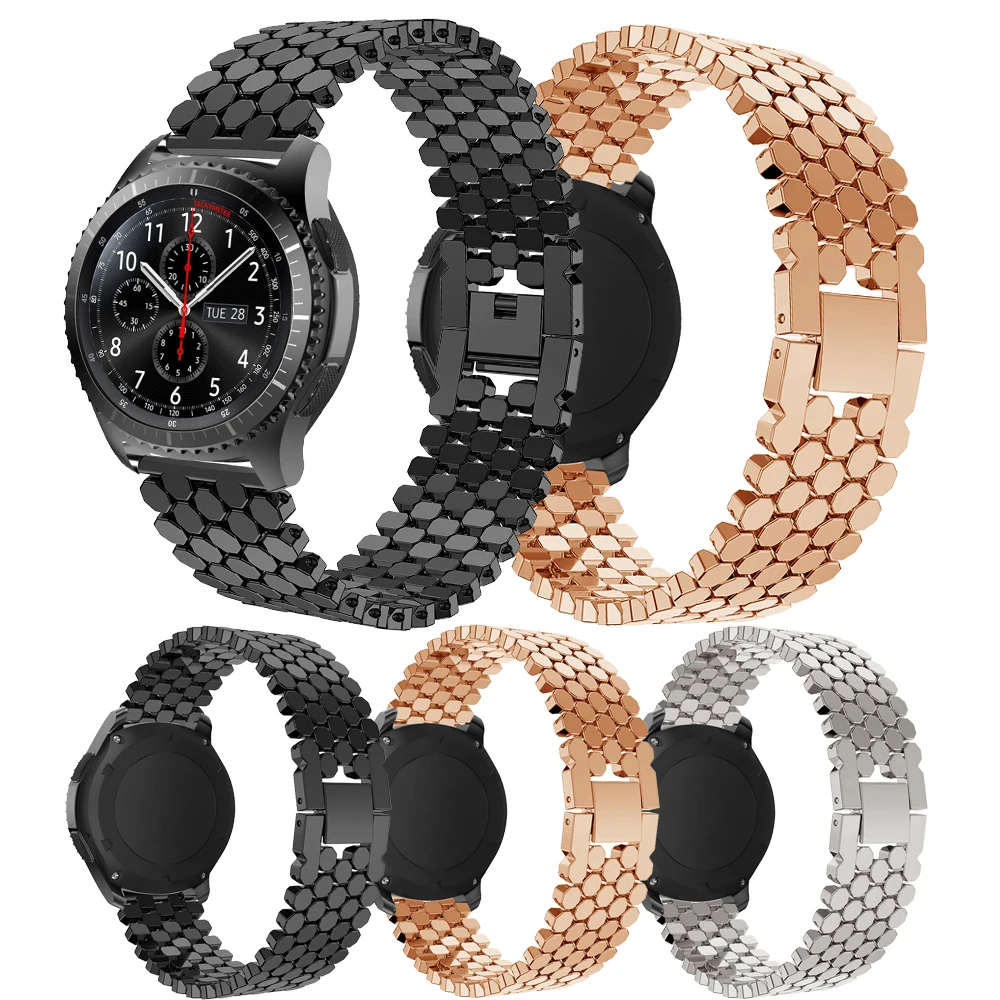 

Металлический ремешок для часов Samsung Gear S3 Frontier Galaxy 46 мм сменный ремешок для часов Huawei watch GT Band