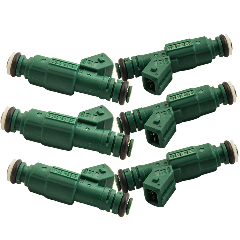 

6 fuel injectors 290cc 42lb EV6 Green for BMW VW VOLVO AUDI TURBO 0280155968