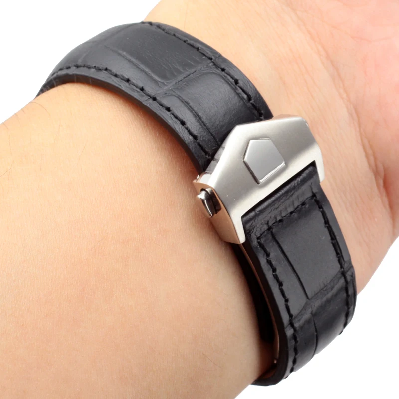 

Watch band For TAG CARRERA HEUER AQUARACER MONACO SamsungWatch 20MM 22MM Watch Strap Wrist Bracelet Accessories folding buckle