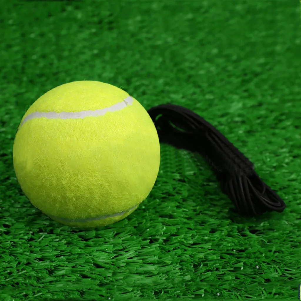 Одиночный Теннисный тренажер тренировочный мяч задняя база приспособление для