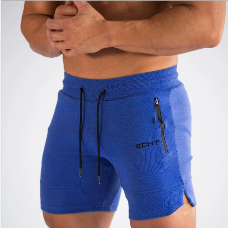 Мужские шорты для бодибилдинга занятий фитнесом хлопковые мужские модные