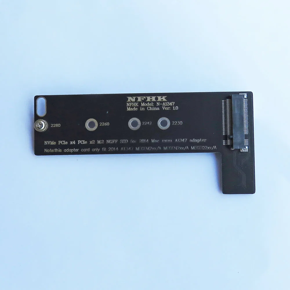 N-A1347 64GB 128GB 256GB 512GB 1TB NVMe M.2 NGFF PCIe SSD for late 2014 Mac mini MEGEN2 MEGEM2 MEGEQ2 adapter card | Компьютеры и офис