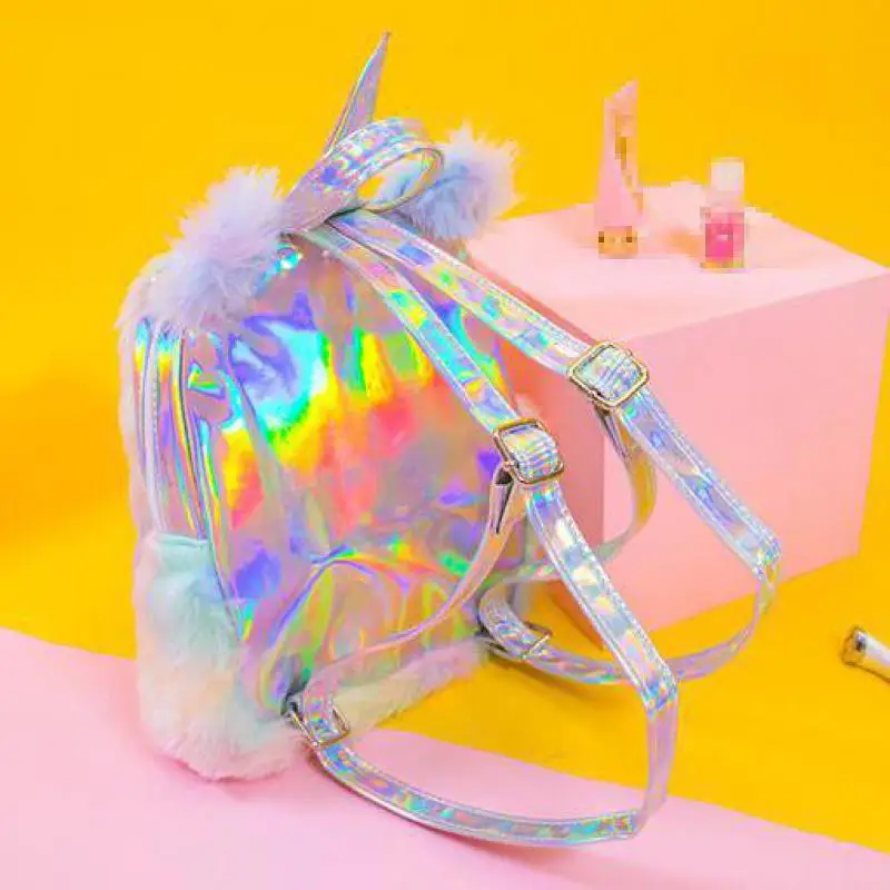 Рюкзак для студентов малышей с блестками единорог сумка женщин девочек рюкзаки