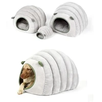 cat bed winter plush caterpillar design pet house dogs kennel mat puppy warm cave cartoon sleeping bag pet supplies for indoor