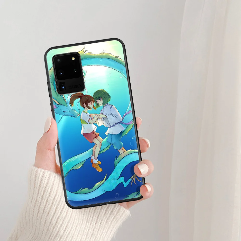 

Spirited Away Phone Case For Samsung Galaxy Note S 8 9 10 20 Plus E Lite Uitra black Prime Fashion Waterproof Trend Cell Soft