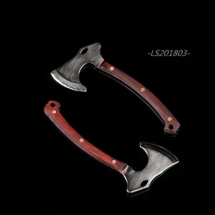 

1/6 Scale Handmade Stainless Steel Solid Wood Tactical Axe Model Action Figure Accessory for 12 inches Action Figure Doll