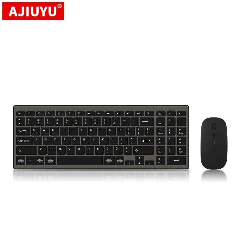 Клавиатура AJIUYU с Bluetooth для Apple iMac Mac MacBook Air Pro ноутбук iPad планшет 2 4G беспроводная
