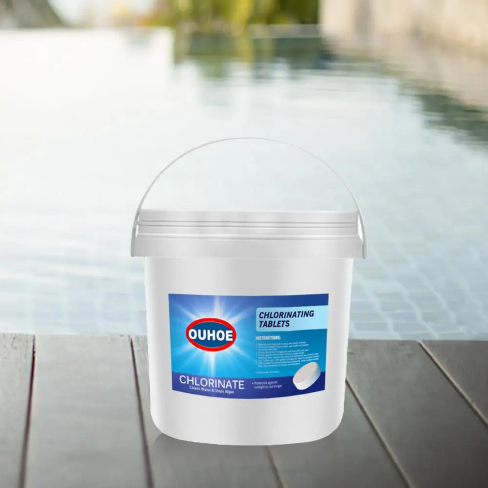 

1 Set Cleaning Tablet Multi-functional Easy Use ABS Quick Dissolving Effervescent Swimming Pool Tablet for Daily Use